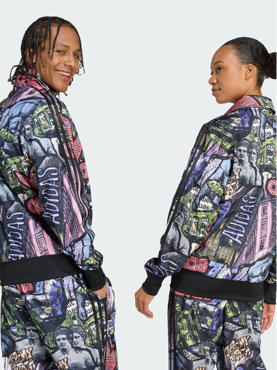adidas adidas Wiatrówka 153573 Kolorowy Loose Fit