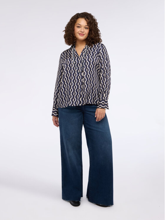 Fiorella Rubino Fiorella Rubino Blusa 2072T002457N0Z4 Blu Regular Fit