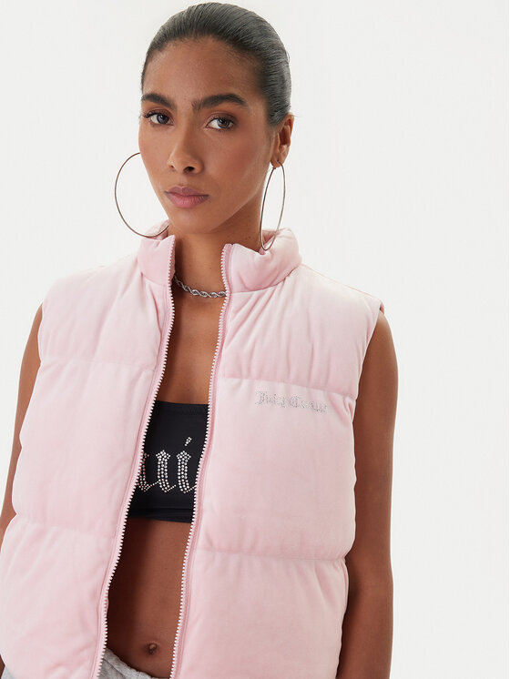 Juicy Couture Juicy Couture Športová vesta Lightening JCOGL225551 Ružová Regular Fit