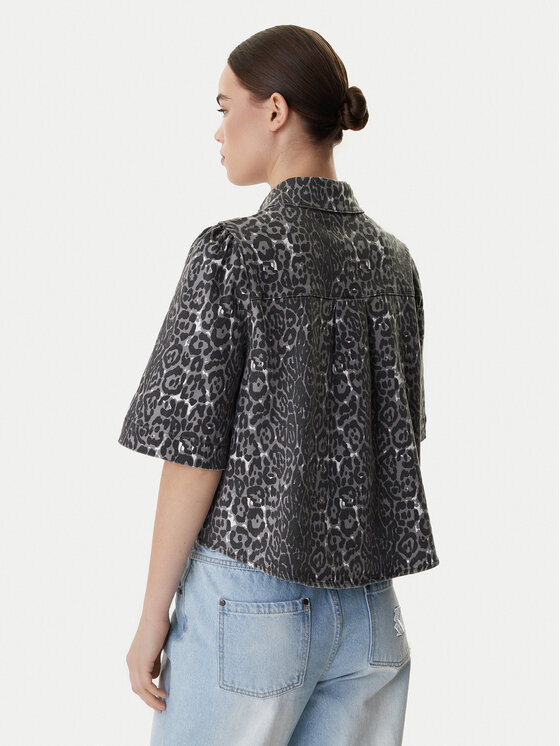 Vero Moda Vero Moda Koszula jeansowa Bella 10336318 Szary Loose Fit