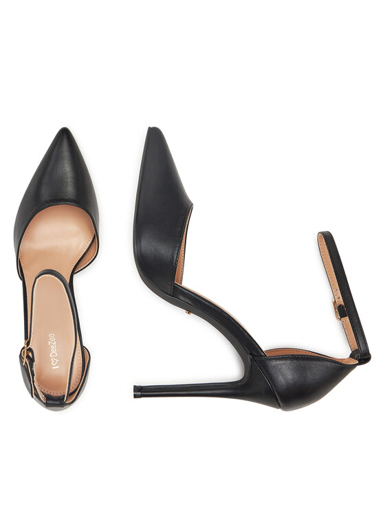 DeeZee DeeZee Pantofi cu toc subțire HT88745-25 Negru