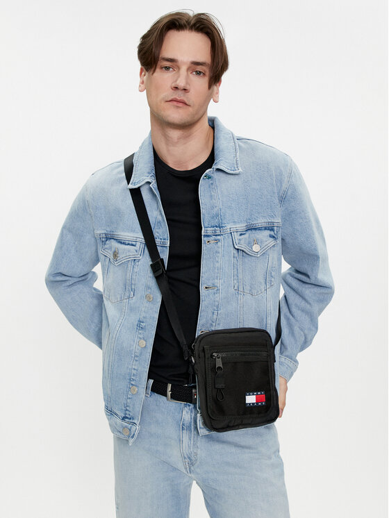 Tommy Jeans Tommy Jeans Плоска сумка Tjm Mission Reporter AM0AM11152 Чорний