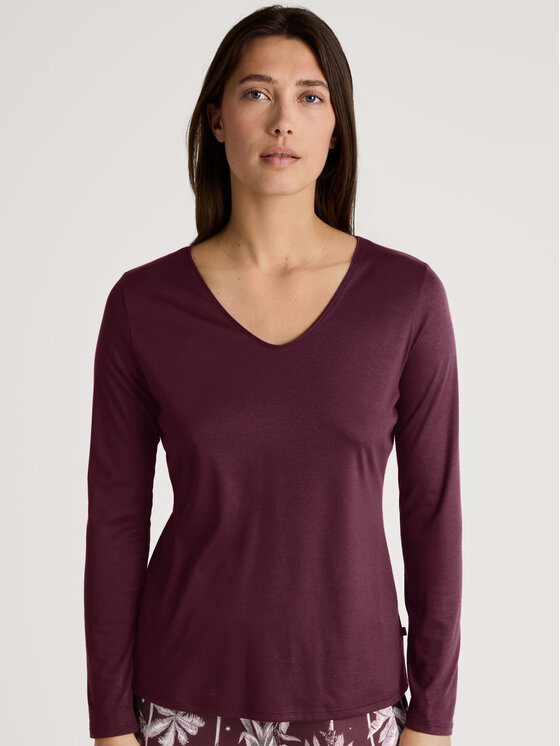 Calida Calida Tričko 15334 Bordová Regular Fit