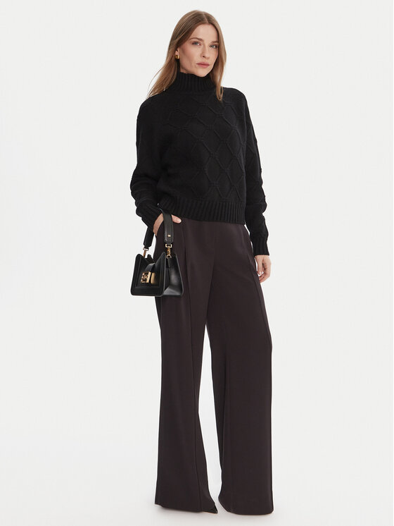 Elisabetta Franchi Elisabetta Franchi Golf MK-55T-57E2-V420 Czarny Regular Fit