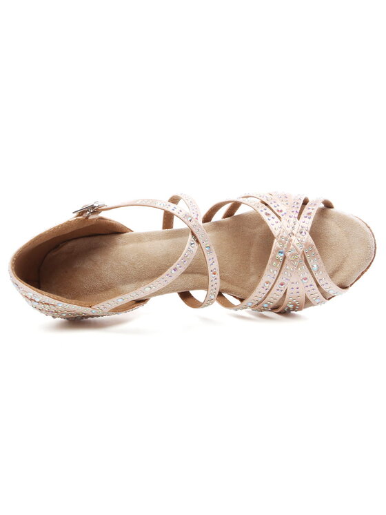 Burtan Dance Shoes Burtan Dance Shoes Sandały SANTIAGO Écru