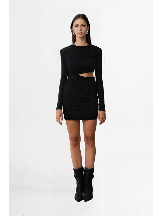 ROSE AVENUE ROSE AVENUE Sukienka koktajlowa LAILA Czarny Skinny Fit