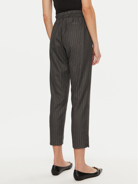 Maryley Maryley Текстилни панталони 24IB616/M11 Сив Regular Fit
