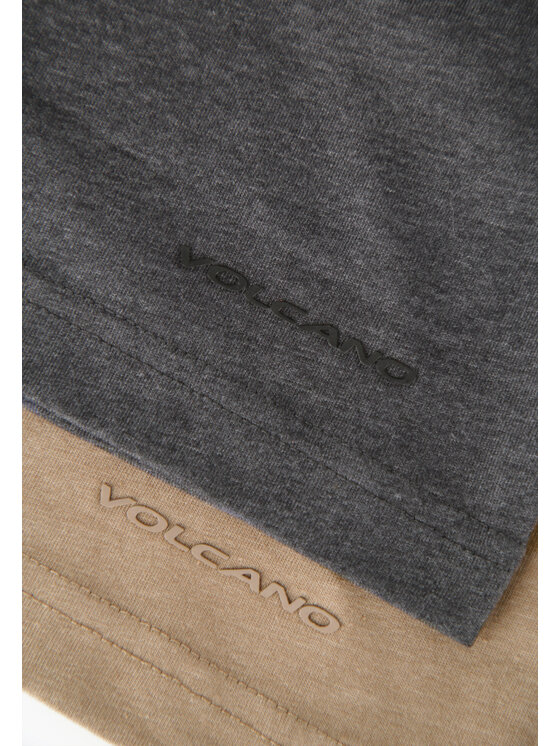 Volcano Volcano T-Shirt T-PERSONAL Beżowy Regular Fit