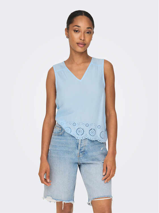ONLY ONLY Блузка 15296317 Голубий Regular Fit