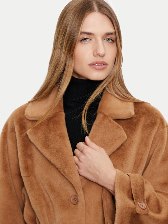 Dixie Dixie Kevad-sügis mantel K330K003A Pruun Regular Fit