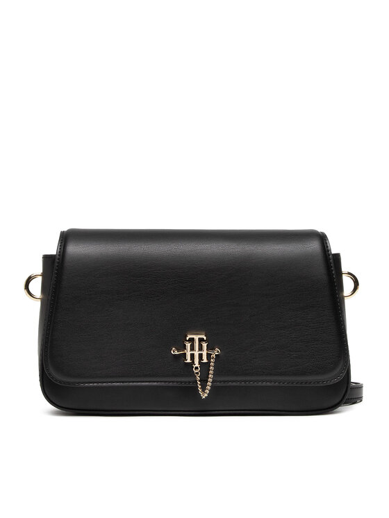 Tommy Hilfiger Handtasche Th Chain Crossover AW0AW11328 Schwarz Modivo
