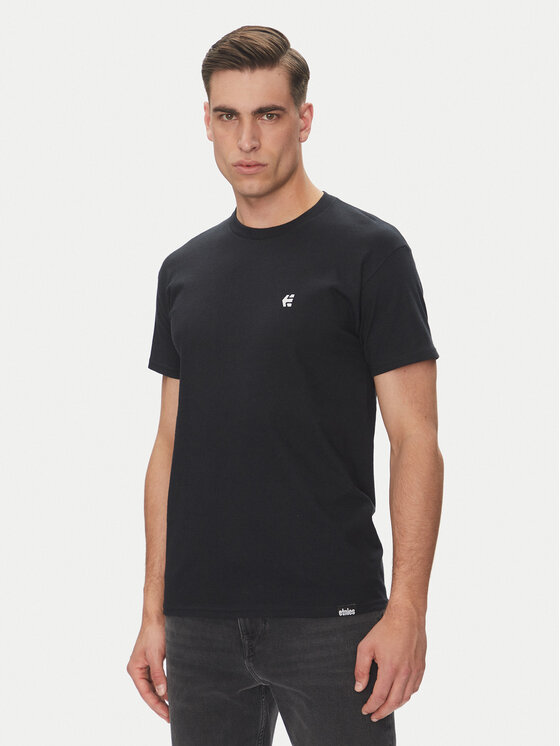 Etnies Etnies T-Shirt Team Emroidery 4130003738 Czarny Regular Fit
