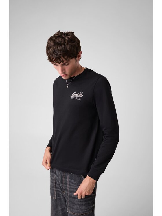 Guess Jeans Guess Jeans T-Shirt 184115 Czarny Classic Fit