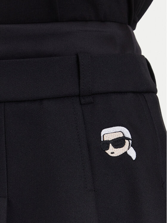 KARL LAGERFELD KARL LAGERFELD Мини пола A3W12021 Черен Regular Fit