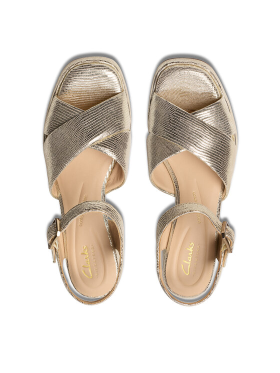 Clarks Clarks Basutės Ritzy75 Rae 26181303 Auksinė