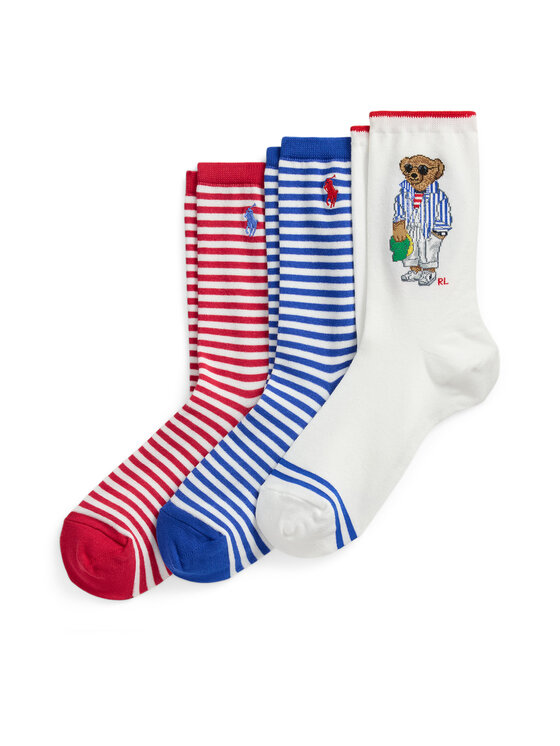 Set de 3 perechi de șosete lungi de damă Polo Ralph Lauren 455972026001 Colorat