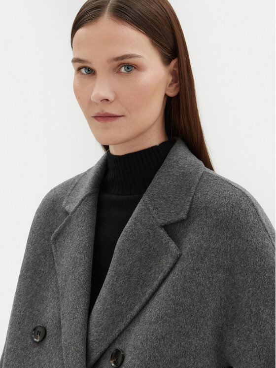 Motivi Motivi Cappotto di lana 0065W000087N Grigio Regular Fit