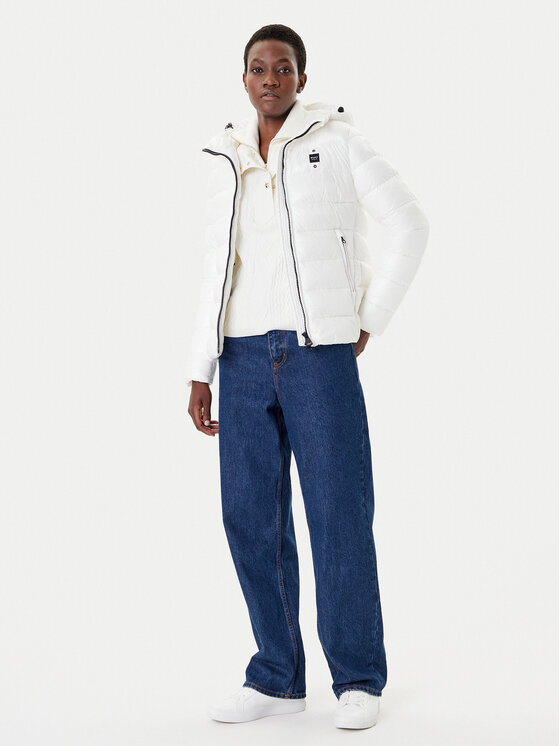 Blauer Blauer Žieminė striukė 25WBLDC02072 Balta Regular Fit