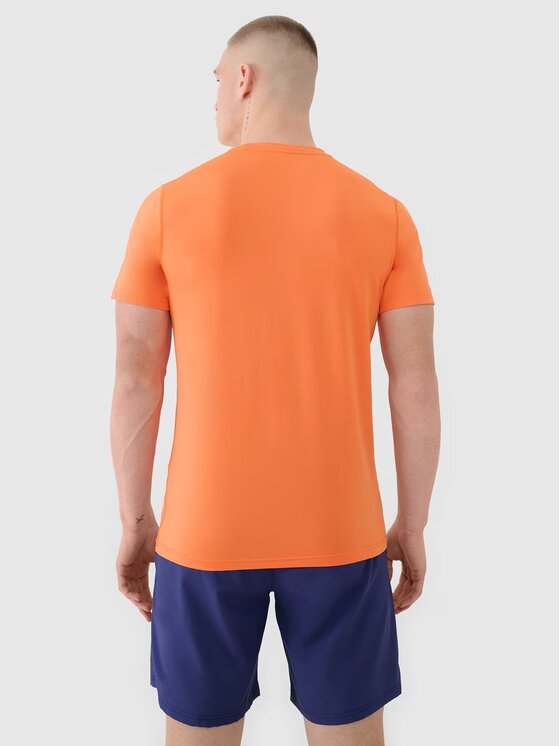 4F 4F Tričko 4FWSS25TFTSM1343-70S Oranžová Regular Fit