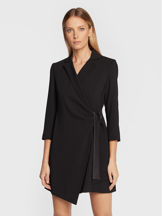 Marella Marella Vestito da giorno Oleina 32260523 Nero Regular Fit