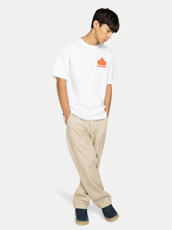 Element Element T-shirt Sporting ELYZT00569 Bijela Relaxed Fit