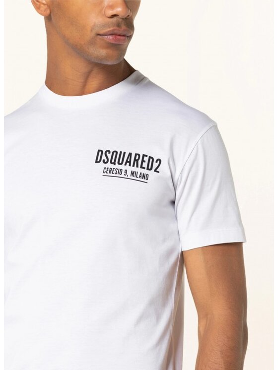 Dsquared2 Dsquared2 T-Shirt S71GD1116 Bílá Slim Fit