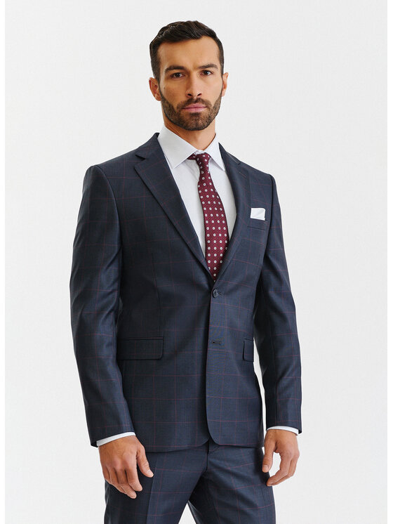 Pako Lorente Pako Lorente Marynarka P23SF-3G-002 Granatowy Slim Fit