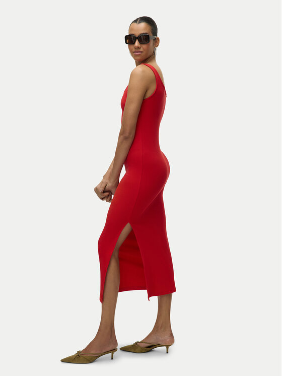 Vero Moda Vero Moda Igapäevane kleit Chloe 10325601 Punane Slim Fit