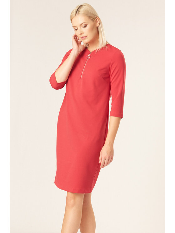 QUIOSQUE QUIOSQUE Každodenní šaty PULLERE DRESS Růžová Regular Fit