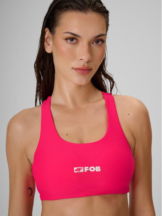 4F 4F Góra od bikini FOB SUMMER BEACHWEAR Różowy