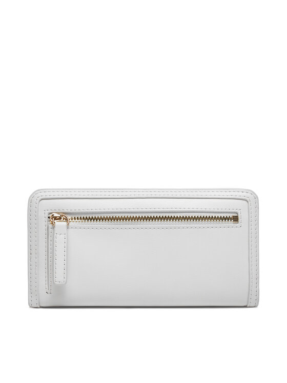 Tommy Hilfiger Tommy Hilfiger Portafoglio grande da donna Th Monotype Large Slim Wallet AW0AW16210 Bianco