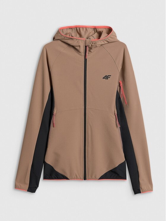 4F 4F Μπουφάν Softshell 4FRSS26TSOFF645-83S Καφέ Regular Fit