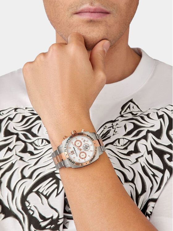 Plein Sport Plein Sport Sat Wildcat PSGBA1423 Srebrna