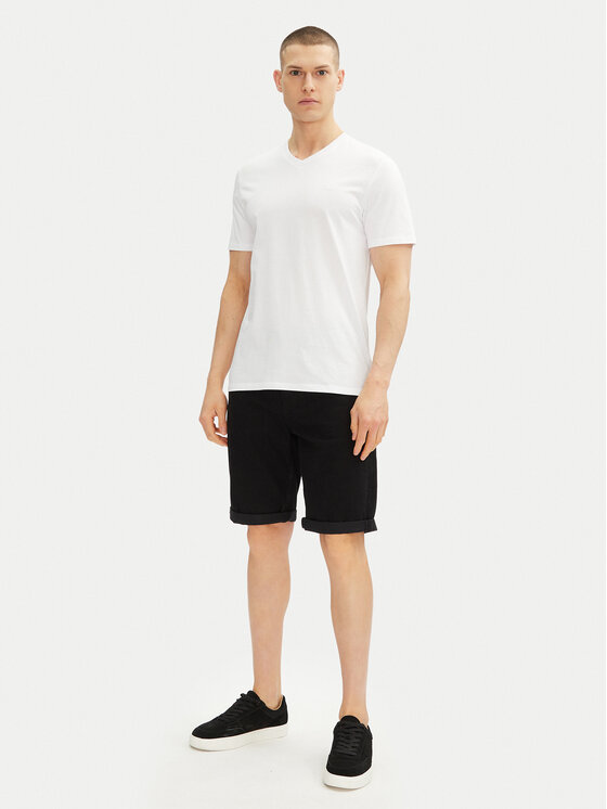 Calvin Klein Jeans Calvin Klein Jeans Pantaloni scurți de blugi J30J327514 Negru Slim Fit