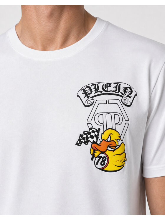 PHILIPP PLEIN PHILIPP PLEIN T-Shirt 31687 Biały Regular Fit