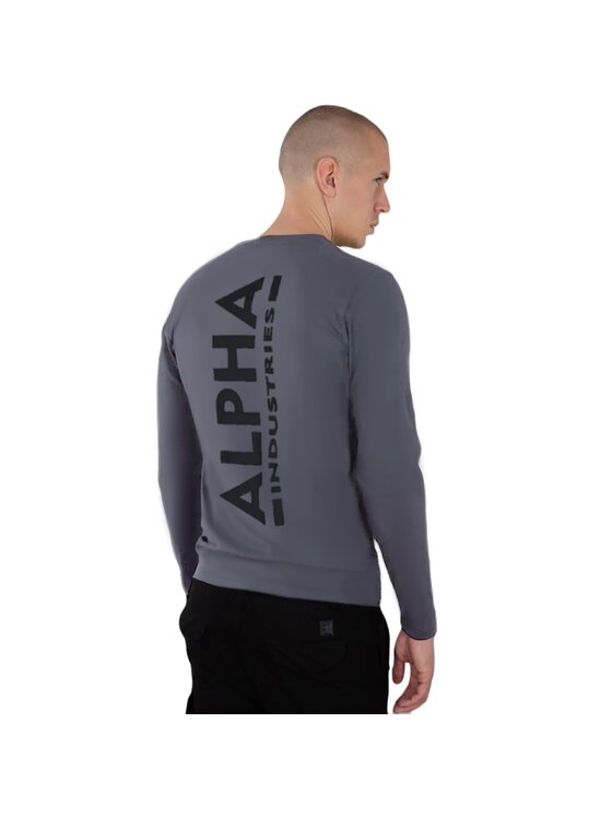 Alpha Industries Alpha Industries Longsleeve AI.116571-136-XL Szary Slim Fit