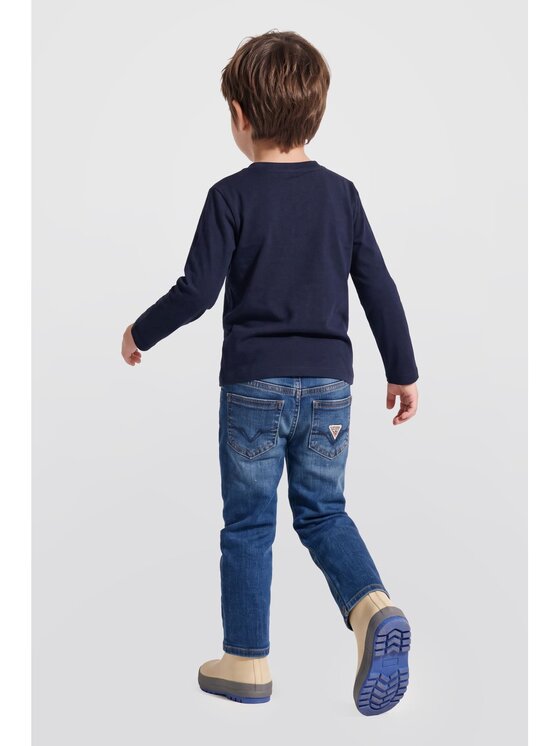 Guess Kids Guess Kids T-Shirt 185389 Niebieski Classic Fit