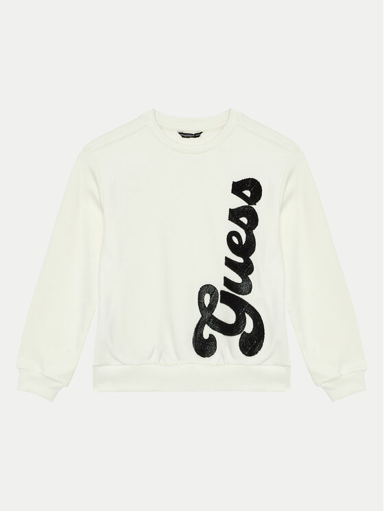 Guess Guess Felpa L4BQ08 KAD73 Écru Regular Fit