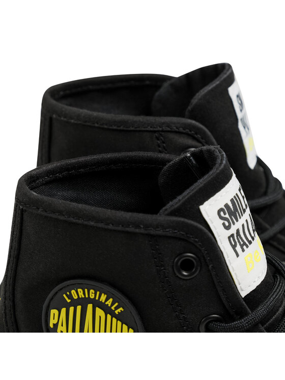 Palladium Palladium Trapery Pampa Hi Smiley Be Kind 77079-008-M Czarny