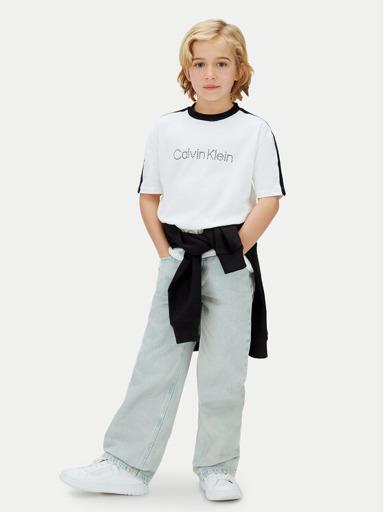 Calvin Klein Jeans Calvin Klein Jeans T-Shirt LVCKSJA01B Biały Regular Fit