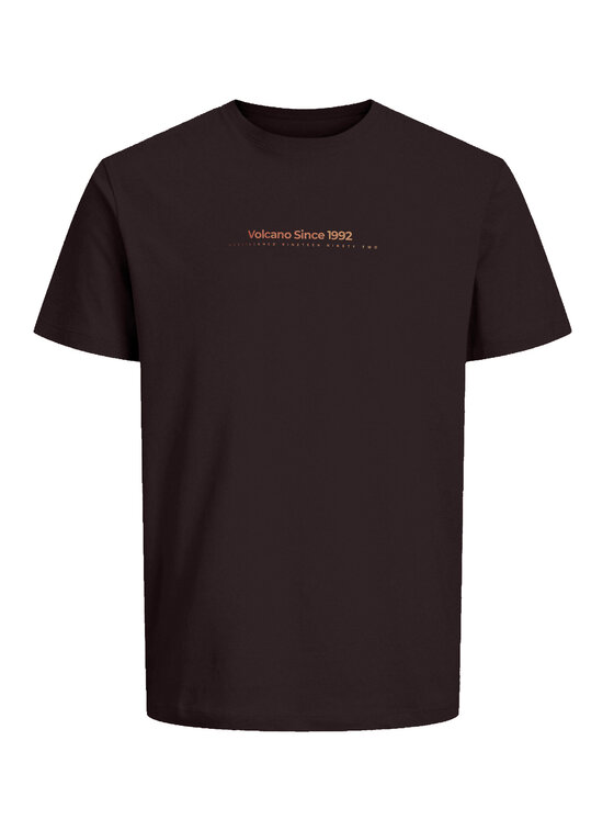 Volcano Volcano T-Shirt T-FIT Fioletowy Regular Fit