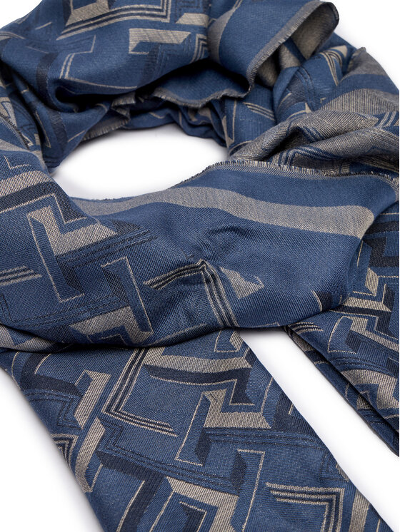 Tommy Hilfiger Tommy Hilfiger Fular Distinct Jacquard Scarf AW0AW16372 Albastru