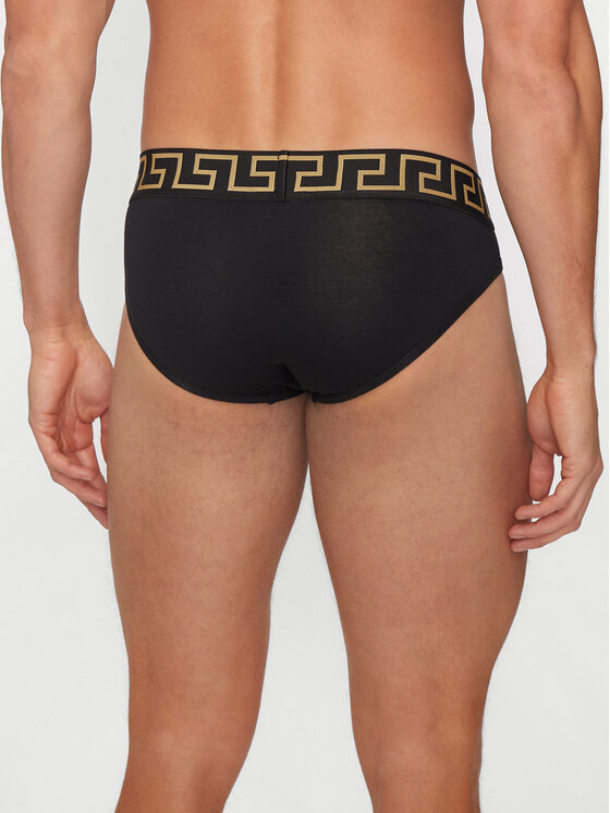 Versace Versace Набір з 3 пар сліпів AU10327 1A10011 Чорний