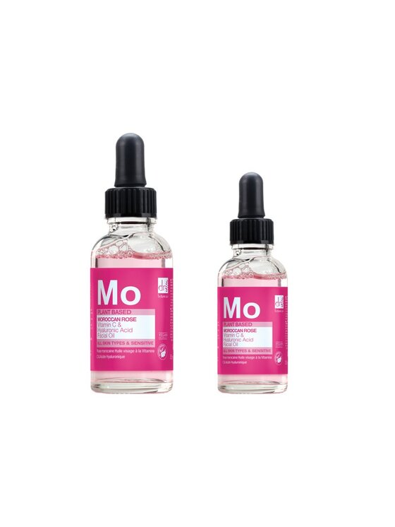 Dr Botanicals Dr Botanicals Marokański olejek różany do twarzy z kwasem hialuronowym i witaminą C, 15 ml + 30 ml Olejek
