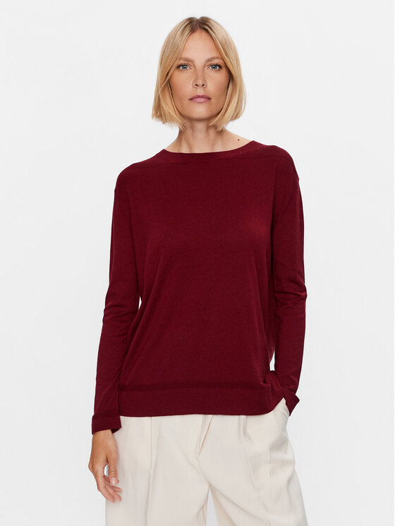 Max Mara Leisure Max Mara Leisure Pullover Amadeus 23336601 Dunkelrot Regular Fit