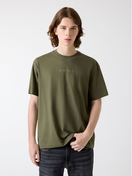 Guess Jeans Guess Jeans T-shirt 165533 Verde Classic Fit