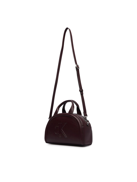 Calvin Klein Calvin Klein Дамска чанта Bold Ck Dome Crossbody LV04F3895G Бордо