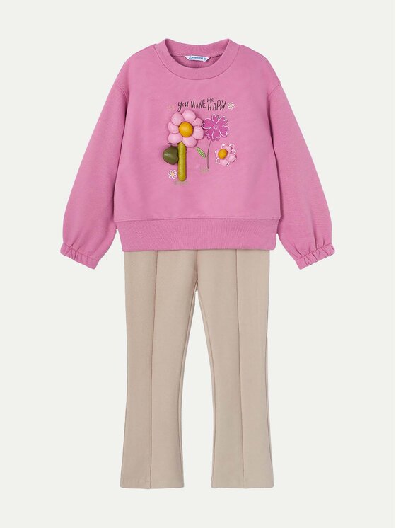 Mayoral Mayoral Komplet bluza i legginsy 4710 Kolorowy Regular Fit