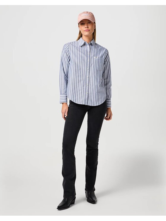 Wrangler Wrangler Koszula 112362597 1 PKT SHIRT Szary Regular Fit
