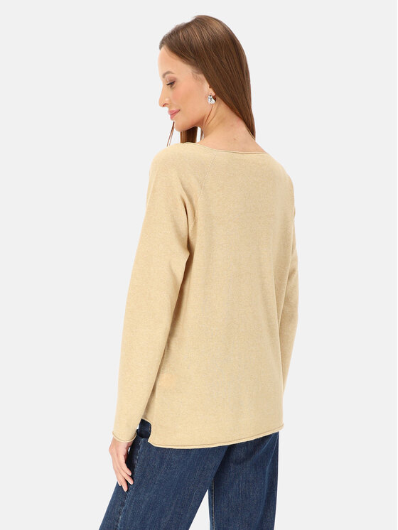 L’AF L’AF Sweter Avrora Beżowy Regular Fit